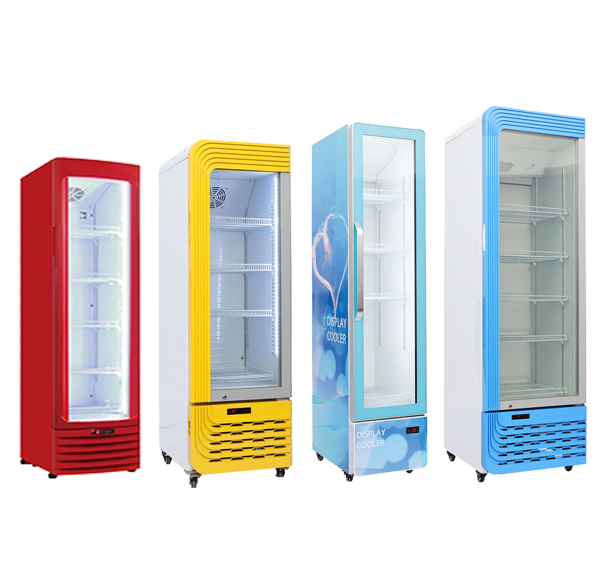 vertical display cooler